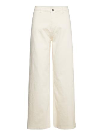 Alfenas High Waist Wide Leg Slim Pants Vide Jeans Hvit Tamaris Apparel*Betinget Tilbud