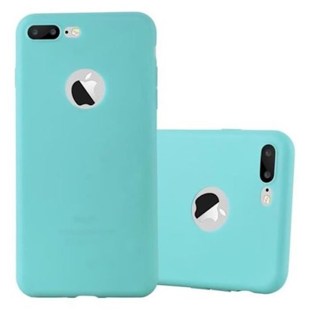 Fodral för Apple iPhone 7 PLUS / 7S PLUS / 8 PLUS Etui i CANDY BLÅ Hölje Fodral Skydd Silikon TPU Fodral