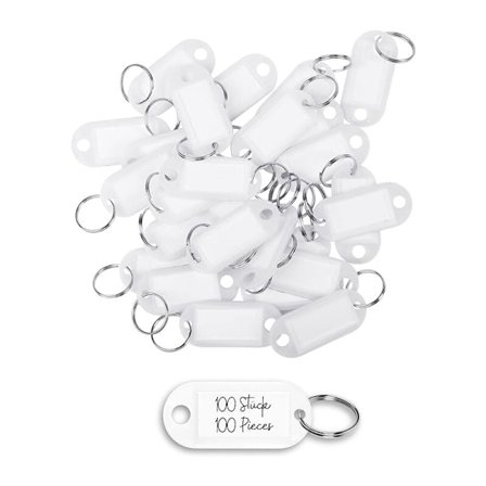 Nøkkelmerker/Nøkkelpaneler, robuste, værbestandige, etiketter, 100 stk