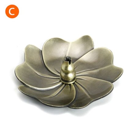 Legering Røgelse Brænder Stick Holder Buddhisme Lotus Line Røgelse