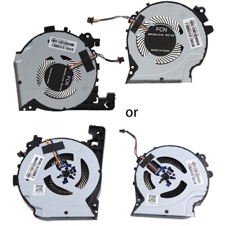 Original CPU GPU Fan Cooler Radiatorer for HP Pavilion 15-CX, CX0049NR, CX0071, CX0061, L20334, L20335 Børsteløs kjøling