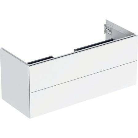 Geberit ONE 505.265.00.2 Allaskaappi 120 x 47 cm, 2 laatikkoa, valkoinen Matta, Kylpyhuone