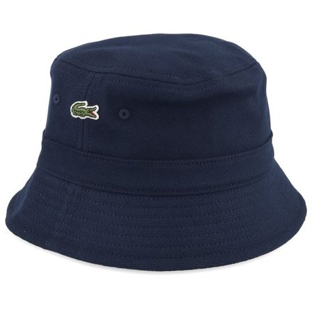 Lacoste - Blå bucket Hatt - Casquette Navy Blue Bucket @ Hatstore