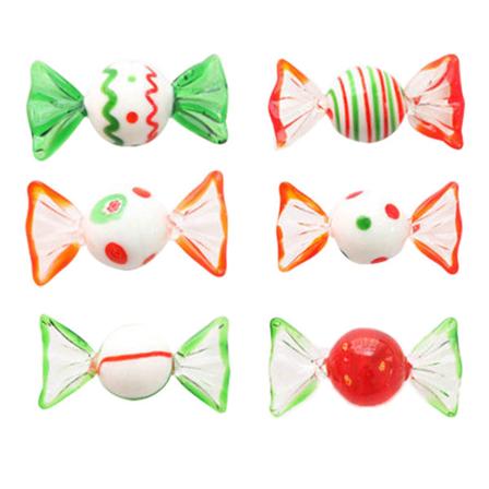 6st glasgodis Vintage glasgodisgodisprydnad för hemfest Bröllop julfestdekorationer present