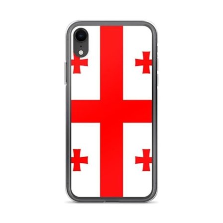IPhone kuori - PIXELFORMA - iPhone XR - Georgian lippu - Pehmeä silikoni - Kevyt muotoilu