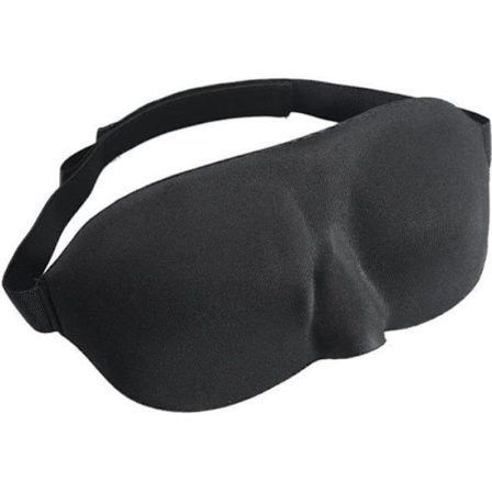 Sovemaske, 3D Myk Memory Foam Nattmaske Ergonomisk Øyemaske Anti-lys og Anti-tretthet Gull