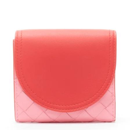 Bottega Veneta Vintage, Pre-owned Wallets Roze, Dames, Maat:ONE Size,leer