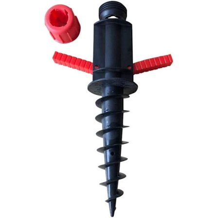 Strandparasoll Sandförankring, Markförankring för Parasoll, Basförankring i Plast för Parasoll, för Sand Gräsmatta Patio