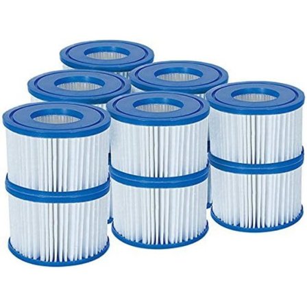 Lay-Z-Spa Filterpatron VI til alle Lay-Z-Spa modeller - 6 x Dobbeltpakke (12 filtre)