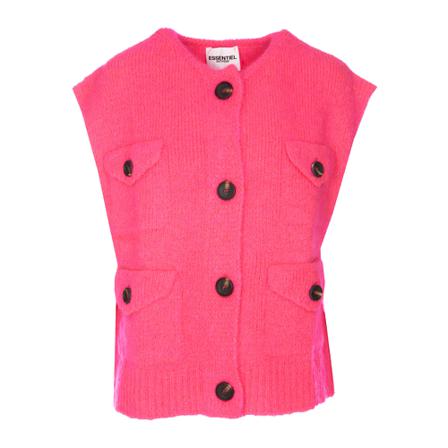 Essentiel Antwerp Sleeveless Knitwear , Roze , Dames , Maat: M Vesten