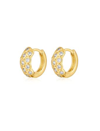The Sienna St Hoops- Gold Accessories Jewellery Earrings Hoops Gull LUV AJ*Betinget Tilbud