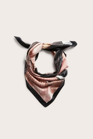 Kappahl | Chusta z wzorem w kwiaty Jasnoróżowy ONE SIZE | Jasnoróżowy