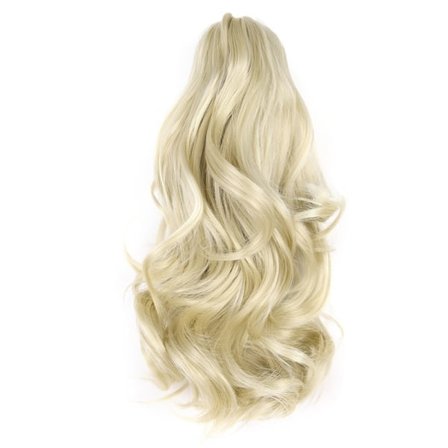 Golden Blonde Curly Ponytail