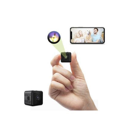 Mini Spionkamera Trådlösa Videokameror Professionell App Wifi Nanny Kamera Användare Kameror Hd 1080P Hd Video Svart YEMAESRE