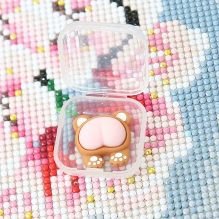 3stk Diamant Maleri Deksel Holder Magnet Cover Minders KAFFE