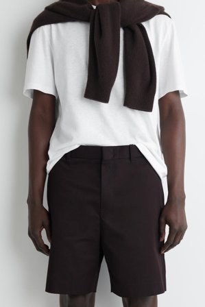 COS Homme Short Chino En Coton in Bleu