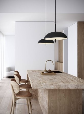 Versale taklampe Ø50 - sort