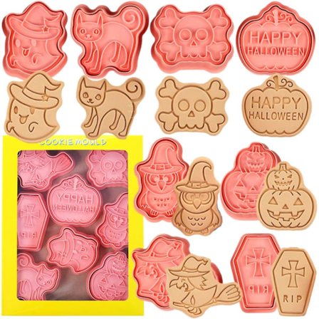 Halloween Cookie Cutter Set - 8 st plastformer