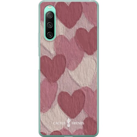 Kompatibelt Mobildeksel til Sony Sony Xperia 10 IV Cactus and Friends - Blush Paper Hearts