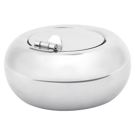 Askkopp av rostfritt stål med lock, cigaretthållare med vindtätt lock