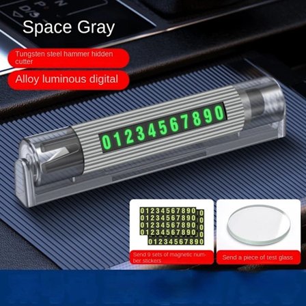 Bilsäkerhetshammare Nödhammare för Glas GRÅ Grå