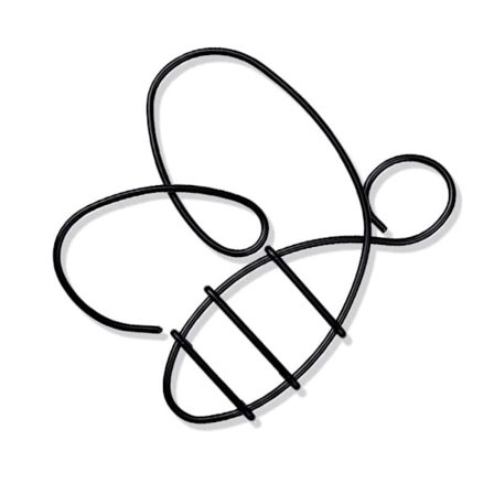 Bee järn väggdekoration Iron House Väggdekoration Sovrum