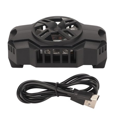 Puhelimen jäähdytystuuletin S3 puolijohde puhelimen jäähdytin matkapuhelimen jäähdytin mobiilipelaamiseen videoiden suoratoistoon viehättävä musta