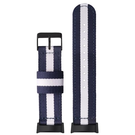 Nylon Klockarmband för Fitbit Charge 5, Andningsbart Sport Ersättningsband