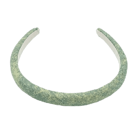 Complement Diadem 2 Cm Denim Hårband Dam Grön