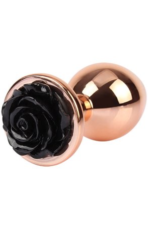 Evil Rose Anal Plug Medium Rose Gold/Black Anaalitappi metallia