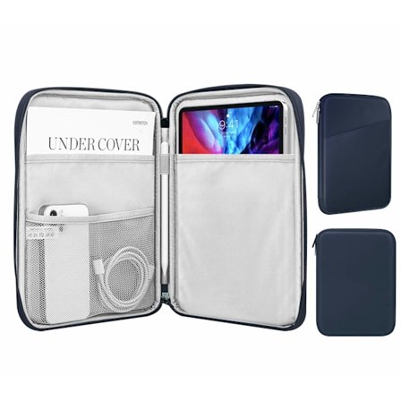 9-11" tablet etui med sidelomme kompatibel med iPad Pro 11 M2 2022-2018/iPad 10 10.9 2022/iPad Air 5 10.9" 2022/Air 4 10.9
