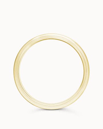 Glatt Ring Herre Justin 18K Gult Gull - Forlovelsesringer & Gifteringer hos Vanbruun