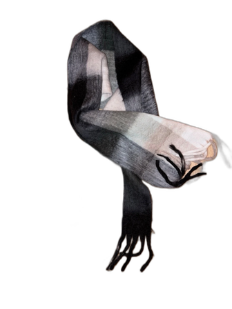 Rutig Acne Studios ullhalsduk