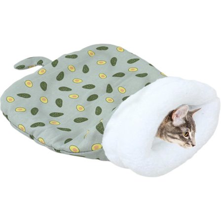 Blød Katteseng Hule Sovepose | Varmt Halvlukket Dyresofa til Katte & Små Hunde