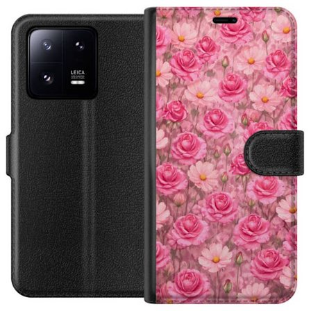 Yhteensopiva Lompakkokotelo Xiaomi 13 Pro Petal Reverie Blush Rose