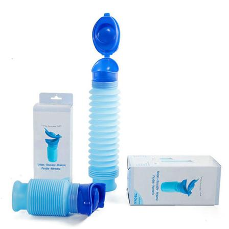 Blå 750 ml unisex bærbar bilurin for voksne, gjenbrukbar, tett forseglet reiseurin for barn