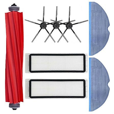 För S7/S7+/S7 Max/S7 Maxv Plus /S8/S8 Pro /S6 /S6/Q5/ Dammsugardelar Huvudborste Sidoborste Filter Moppduk