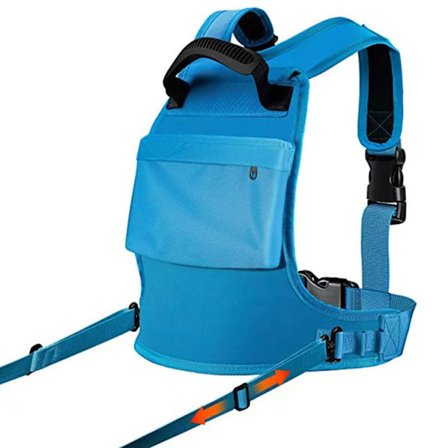 Skisele for barn med anti-fall-line for skøyter, skiassistent - Blå