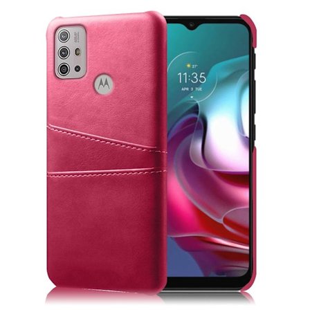 Motorola Moto G30 / Motorola Moto G10 skal med korthållare - Rosa