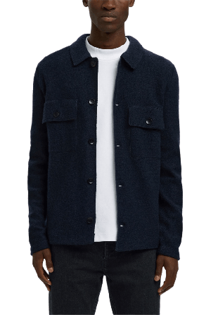 Selected Homme SLHNEALY Stickad kofta Tröjor Herr Beige XXL