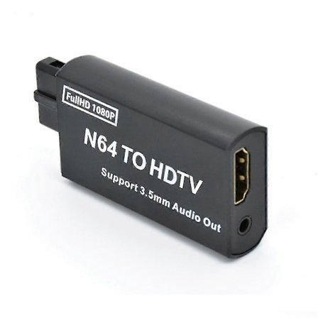 N64 - HDMI-muunnin HD 1080P Pelikonsoli N64 - HD-TV-sovitin Plug and Play Yhteensopiva N64/SNES/NGC/SFC:n kanssa 3,5 mm:n äänilähdöllä