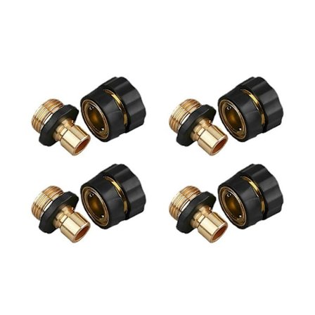 Vandingsslange Adapter Rørforbindelse Vandforbindelse Fitting Have 4stk Amerikansk 3/4 Tommer