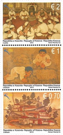 Kosovo - Kunst - Postfrisk sæt 3v
