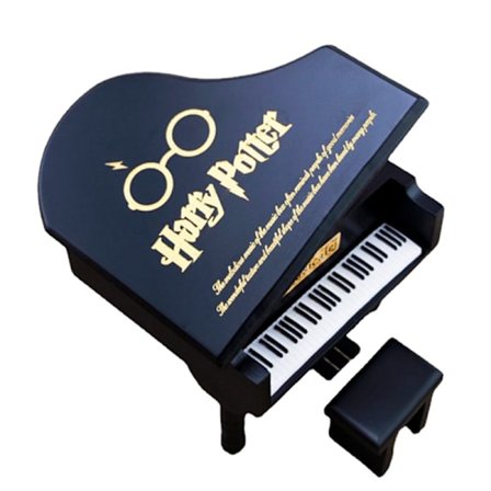 16 musik "Harry Potter" svart piano trä speldosa