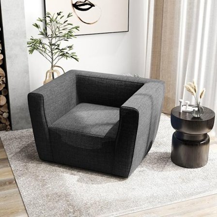 COSTWAY Ilmapatja Irrotettava ja Pestävä Olohuoneeseen Leirintään 104 x 81 x 67 cm (P x L x K) Pumppu Ei Sisälly Harmaa