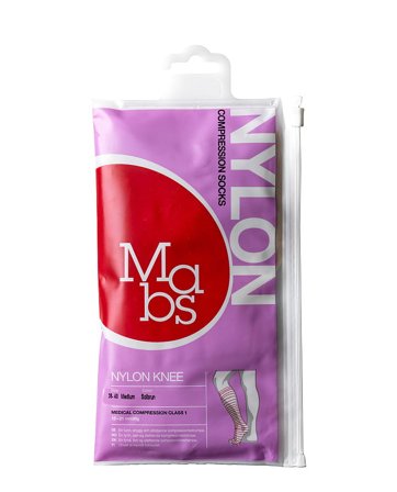 Mabs Nylon Knæstrømpe Solbrun Solbrun M, Tøj & Bolig, Strømper, Knæstrømper