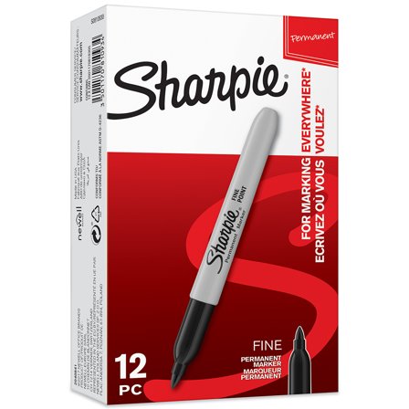 Sharpie Fine Marker 12-pack Black