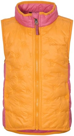 Didriksons Doro Kids' Vest Children lined vests Orange 130