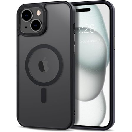 iPhone 14 Cover - Magsafe Frosted Cover – Sort
