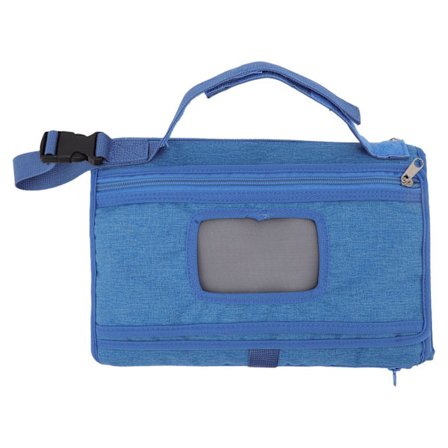 Pusleunderlag Baby Skiftepude Mommy Taske med Håndtag Rem Foldbar Aftagelig Rejse Skiftepude Blå